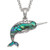 Tide Jewellery inlaid Paua shell Narwhal pendant