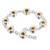925 Silver Bracelet - Daisy - Large Round