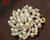 Start swirle Silver Pearl Crystal Rhinestone Flower Vintage Brooch