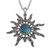 Tide Jewellery inlaid blue Paua shell Sunburst Pendent