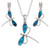 Tide Jewellery inlaid Paua shell Dragonfly pendant and earring set