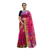 Magenta with Lime Green and Purple border Monipuri Tant Saree