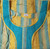 Yellow and Sky Blue Monipuri Salwar Kameez - XXLarge