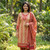 Light Yellow and Magenta Monipuri Salwar Kameez - Large