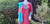 Maroon and Turqoise Monipuri Salwar Kameez - Small