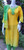 Yellow and Light Green Monipuri Salwar Kameez - Small