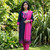 Black and Pink Monipuri Salwar Kameez - XLarge