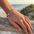 Tide Jewellery inlaid Paua shell Rectangle section design bracelet