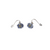Silver Finish Aster Flower Earring