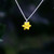 Silver Plated Daffodil Mini Pendant