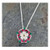 Silver Plated Tudor Rose Pendant