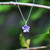 Silver Plated Mini Periwinkle Pendant