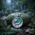 Tide Jewellery  inlaid Paua shell Fox & Moon pendant