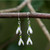 Silver Finish Snowdrop Earring