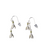 Silver Finish Snowdrop Earring Silver Finish Snowdrop Earring