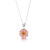 925 Silver Pendant - Real Flower - Pink Daisy