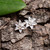 Silver Plated Lily Stud Earring