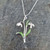 Silver Plated Snowdrop Flower Pendant