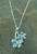 Silver Plated Forget-me-Not Pendant