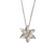 Silver Finish Lily Pendant