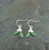 Silver Plated Mistletoe Earring