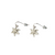 Silver Finish Lily Earring Silver Finish Lily Earring