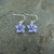 Silver Plated Periwinkle Earring