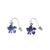 Silver Finish Periwinkle Earring