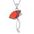 Tide Jewellery inlaid Poppy necklace