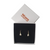 Silver Finish Snowdrop Flower Single Drop Earrings