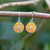 Marigold Flower Drop Earrings