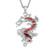 Tide Jewellery inlaid green Paua shell  Chinese Dragon Necklace