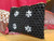 Hand Crafted Black and Clear Pearl Beads Clutch Bag