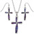 Tide Jewellery Purple cross set