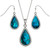Tide Jewellery Blue teardrop set