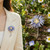 Aster Blue Flower Brooch