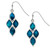 Tide Jewellery Blue articulated diamond earrings