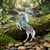 Tide Jewellery inlaid Paua Natural unicorn brooch