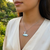 Swimming swan necklace
