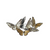 Silver Finish Butterflies Animal Brooch Silver Finish Butterflies Animal Brooch