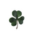 Silver Finish Shamrock Green Brooch Silver Finish Shamrock Green Brooch