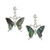 Natural butterfly earrings