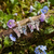 Pink butterfly earrings