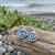Paua Shell Spiral earrings