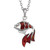 Paua Shell Goldfish necklace