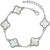 Paua Shell White quatrefoil bracelet