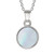 Paua Shell White round necklace