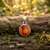 Paua Shell Amber round necklace