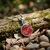 Paua Shell Red round necklace