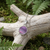 Paua Shell Light purple round necklace